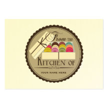 Un docena sistemas de Macarons del francés de 100  Tarjetas De Visita