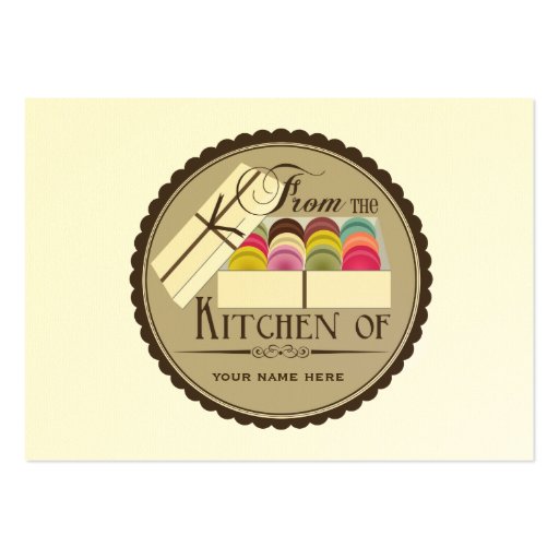 Un docena sistemas de Macarons del francés de 100  Tarjetas De Visita