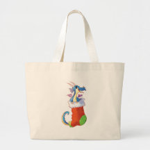 Un dragón en mi media bolsas de mano