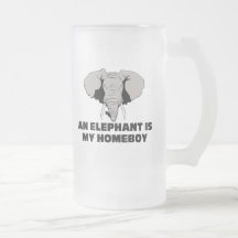Un elefante es mi Homeboy Taza