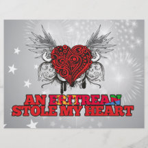 Un Eritrean robó mi corazón Flyer A Todo Color