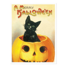 Un feliz Halloween Postal