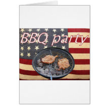 Un fiesta americano del Bbq Tarjeta