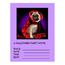 UN FIESTA DE HALLOWEEN INVITA POSTAL