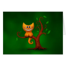 Un gatito de Cheshire Felicitaciones