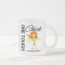 Un guerrero duro v2 del cáncer del riñón del pollu taza de café
