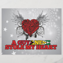 Un guyanés robó mi corazón flyer a todo color