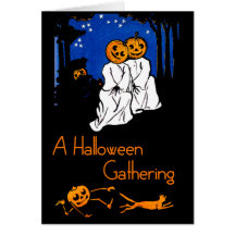 Un Halloween que recolecta la invitación Tarjeta