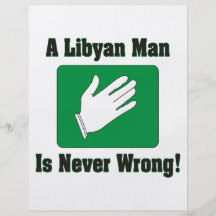 Un hombre libio nunca es incorrecto tarjetón