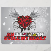 Un Illinoisan robó mi corazón Flyer Personalizado