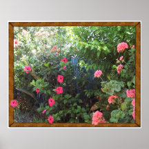 Un jardín mediterráneo en Algorfa, Alicante Poster