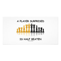 Un jugador Surprised es mitad batida (la actitud d Tarjetas Fotograficas Personalizadas