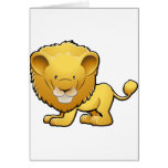 Un león lindo felicitación