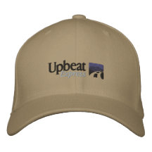 Un logotipo gris más oscuro gorra bordada