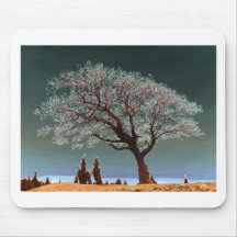 Un lugar espiritual - árbol espiritual alfombrillas de ratón