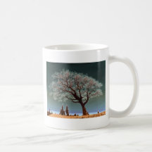 Un lugar espiritual - árbol espiritual taza de café
