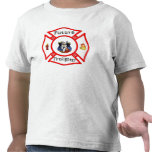 Un maltés rojo del bombero futuro camisetas