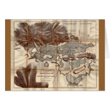 Un mapa más bajo del reconocimiento del lago Saran Tarjetas