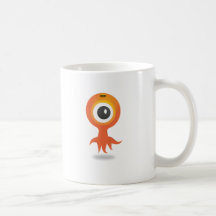 Un monstruo del ojo tazas de café