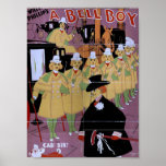 ¡Un muchacho de Bell, 'taxi! ¿Sir? Teatro retro Impresiones