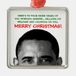 Un navidad más duro Barack Obama del trabajo Ornamento Para Reyes Magos
