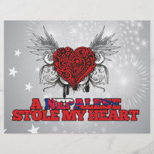 Un nepalés robó mi corazón tarjeta publicitaria
