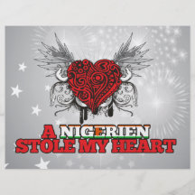 Un Nigerien robó mi corazón Tarjeta Publicitaria
