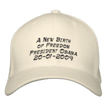 Un nuevo nacimiento de presidente Obama Souvenir d Gorras De Béisbol Bordadas