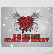 Un omaní robó mi corazón flyer personalizado
