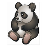 Un oso de panda gigante amistoso lindo tarjeta postal