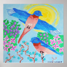Un par de Bluebirds Poster