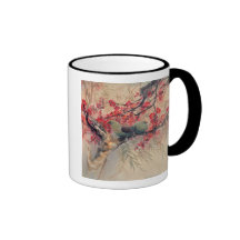 Un par en primavera taza de café