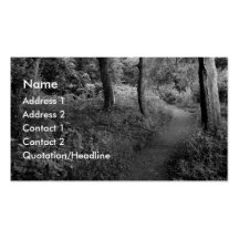 Un paseo en las maderas plantillas de tarjetas personales