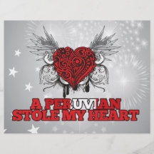 Un Peruvian robó mi corazón Flyer Personalizado