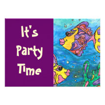 Un pescado dos invitaciones del fiesta de los pesc anuncios  