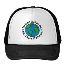 Un planeta es todo lo que usted consigue gorras