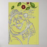 Un poster del dibujo animado del amor de padre