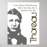 Un retratamiento del poster de Thoreau del hombre