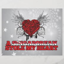 Un singapurense robó mi corazón flyer a todo color