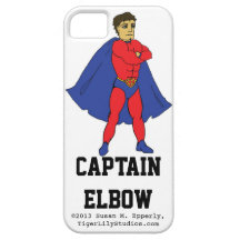 "Un tacto capitán Elbow del humor" iPhone 5 Case-Mate Protector