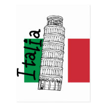 Un tacto de Italia Tarjeta Postal