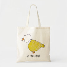 Un tote del presupuesto del pato bolsa lienzo