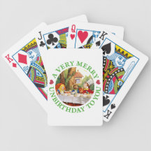 ¡Un Unbirthday muy feliz a usted! Barajas De Cartas