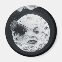 Un viaje a la luna imán para frigorifico