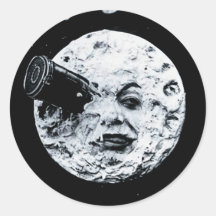 Un viaje a la luna pegatina