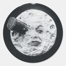 Un viaje a la luna pegatina