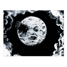 Un viaje a la luna postal