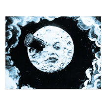 Un viaje a la luna tarjeta postal