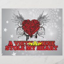 Un vietnamita robó mi corazón flyer personalizado