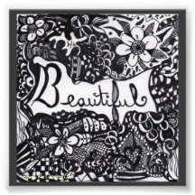 Un Zentangle hermoso. Impresión Fotos